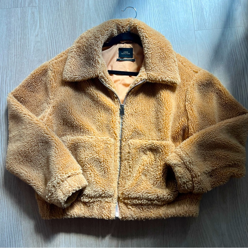 Urban Outfitters Fuzzy Teddy Jacket